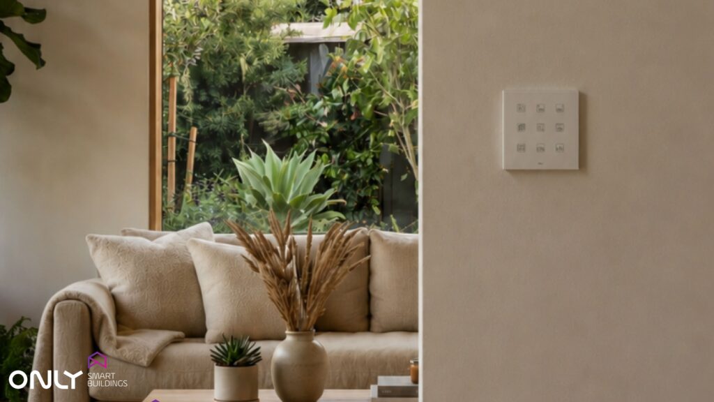 Domótica investimento - sistema ONLY Smart Buildings instalado em habitação premium com painel personalizado